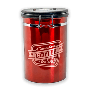 cache coffee storage container 22oz red